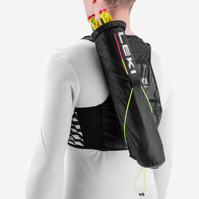 LEKI TRAIL RUNNING QUIVER VEST - LE35721241 - Black/White/Bright Red