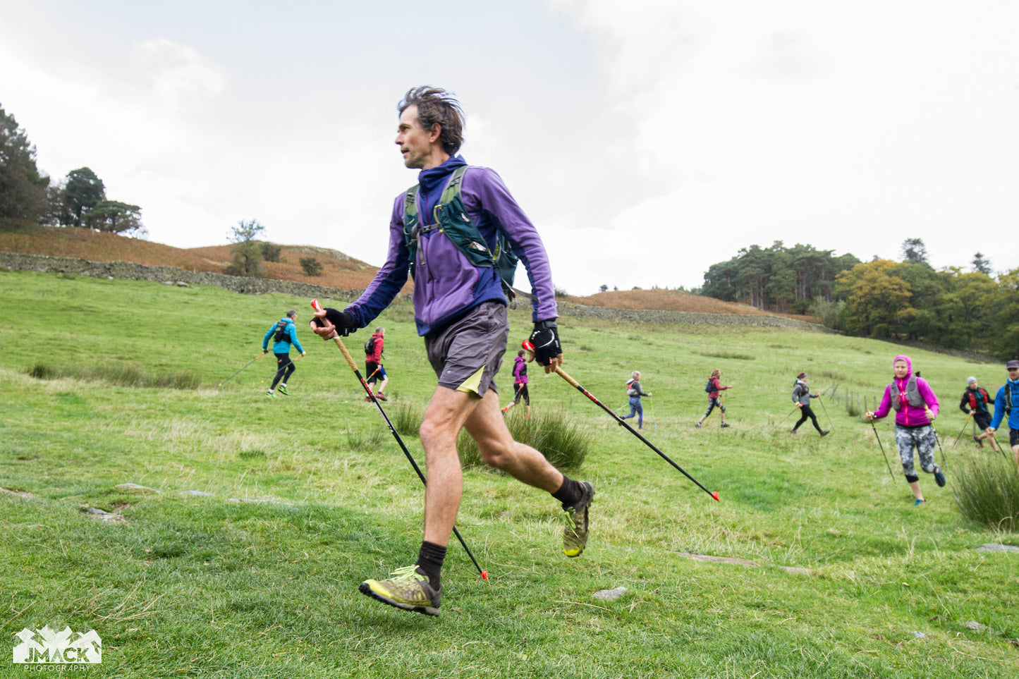 Running With Poles course with Mountain Run