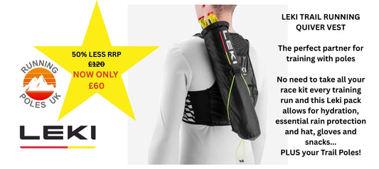 LEKI TRAIL RUNNING QUIVER VEST - LE35721241 - Black/White/Bright Red